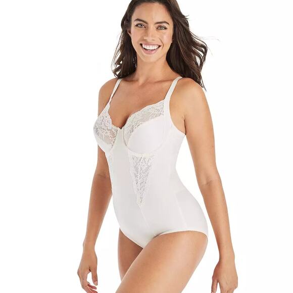 Maidenform Firm Control Shapewear Lace-Trim Body Shaper Bodysuit 38C - Picture 6 of 7
